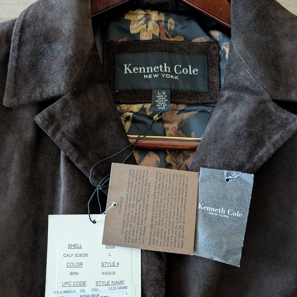 Kenneth Cole Brown Leather Jacket - Picture 2 of 11